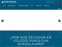 Tablet Screenshot of colegiokukulcanguadalajara.com